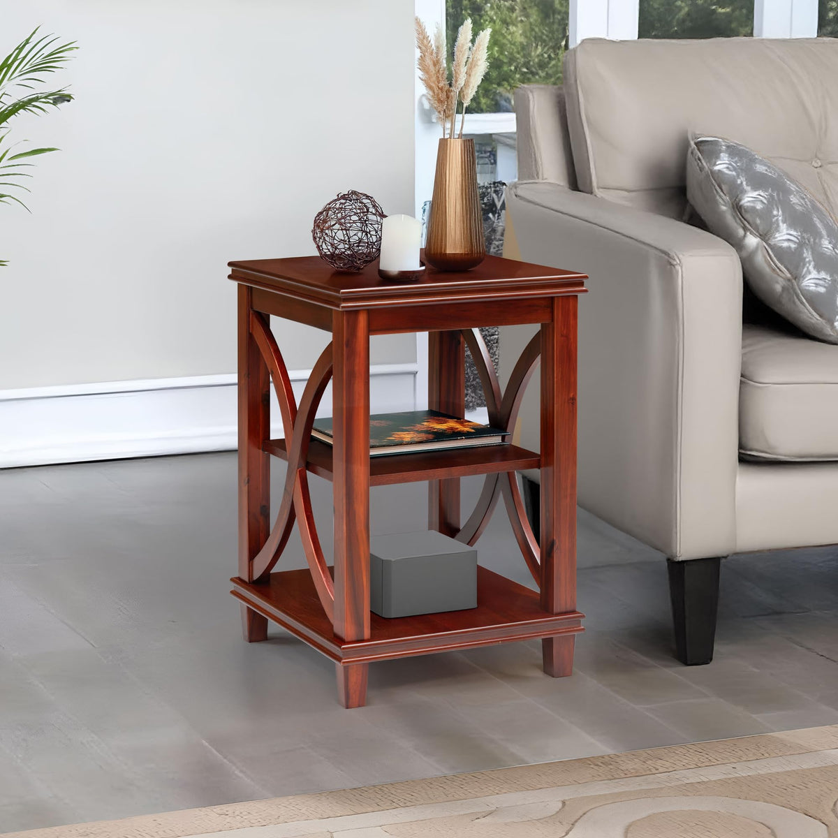 Solid Wood Square End Table M908