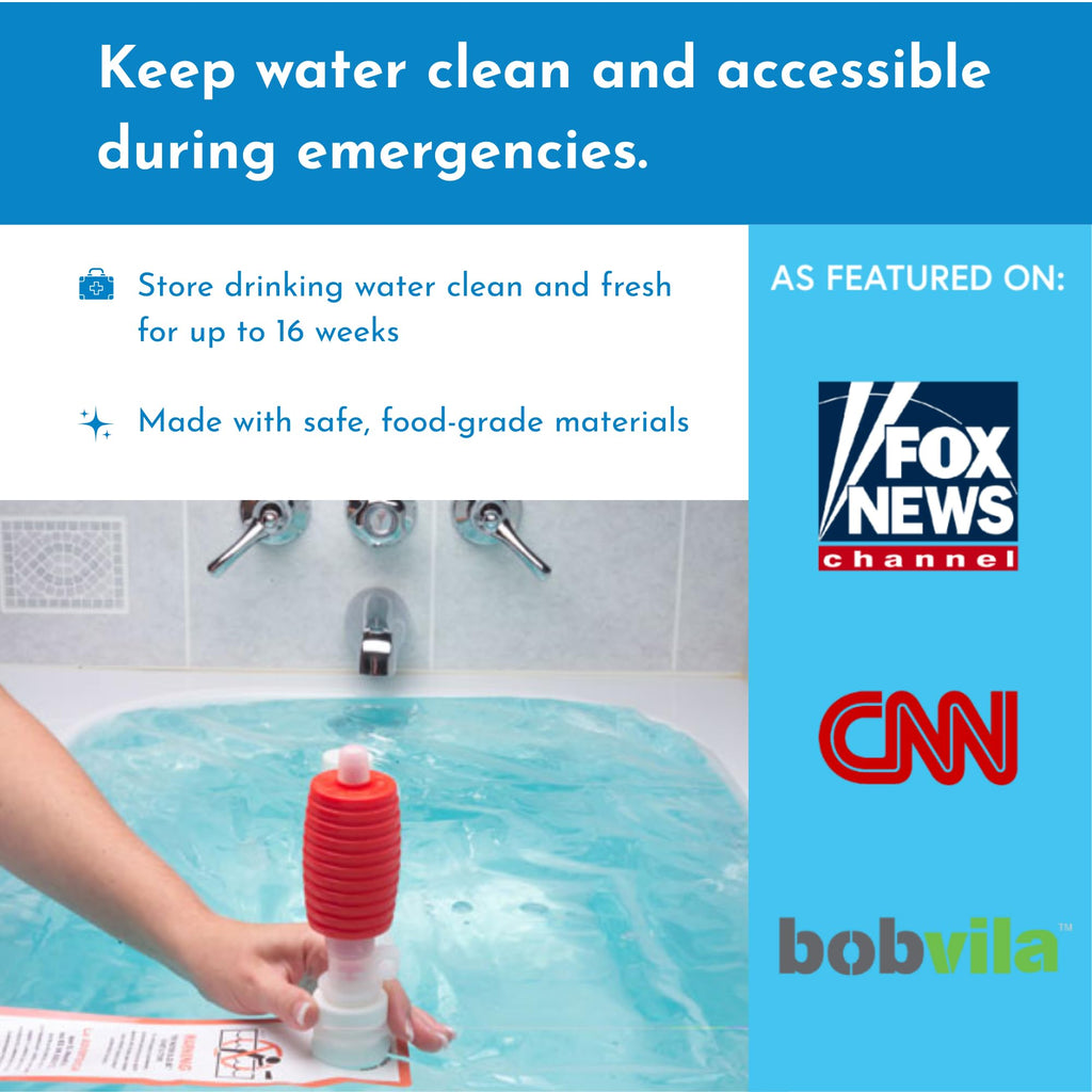 Bathtub Water Storage Bladder 100 Gallon Food Grade BPA Free N8193