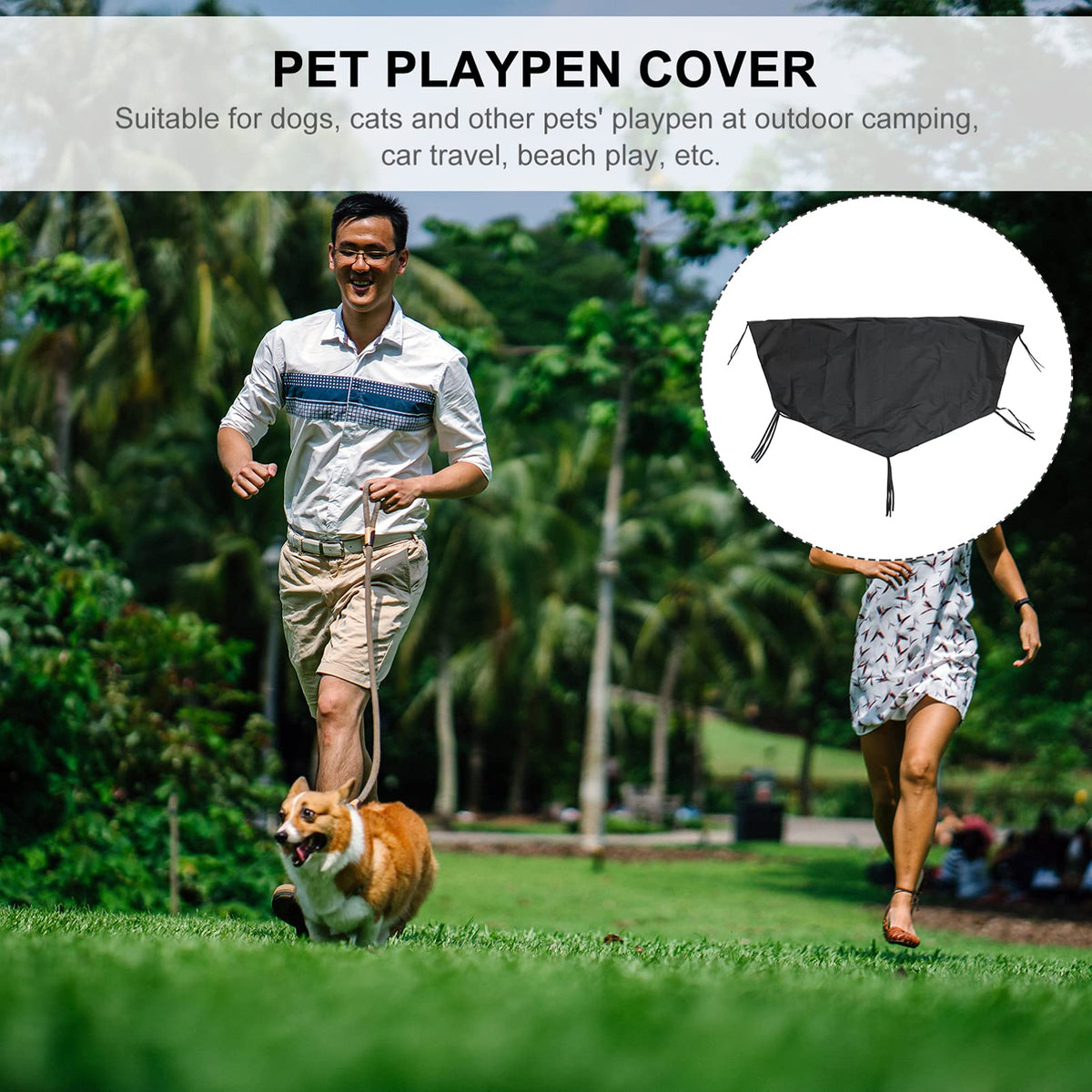 Heavy Duty Oxford Dog Pen Cover R97181
