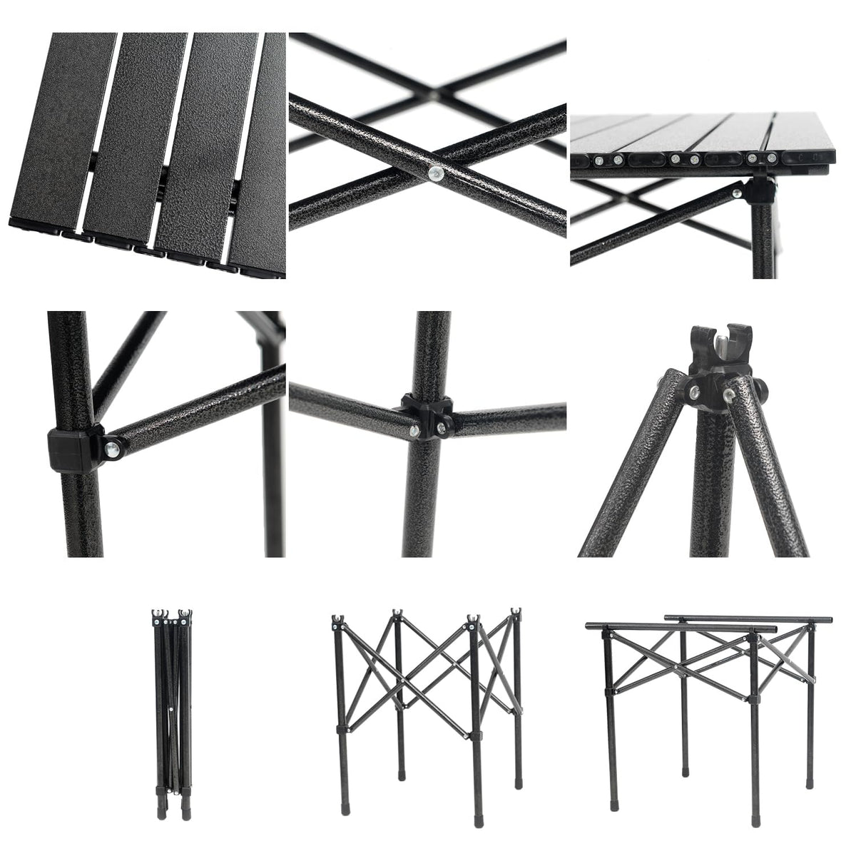 Portable Aluminum Folding Camping Table with Carry Bag B522