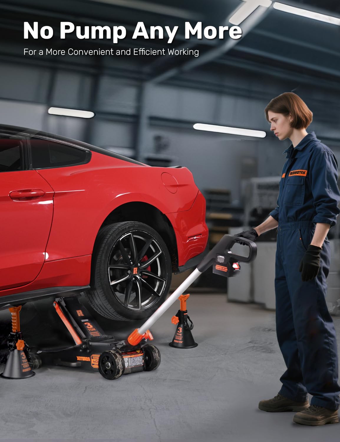 3 Ton Low Profile Electric Floor Jack D295