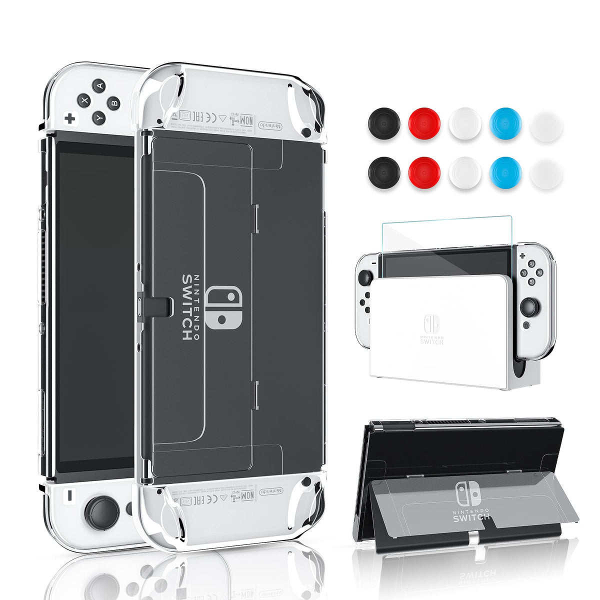 Protective Case for Nintendo Switch OLED Model with Screen Protector F78227