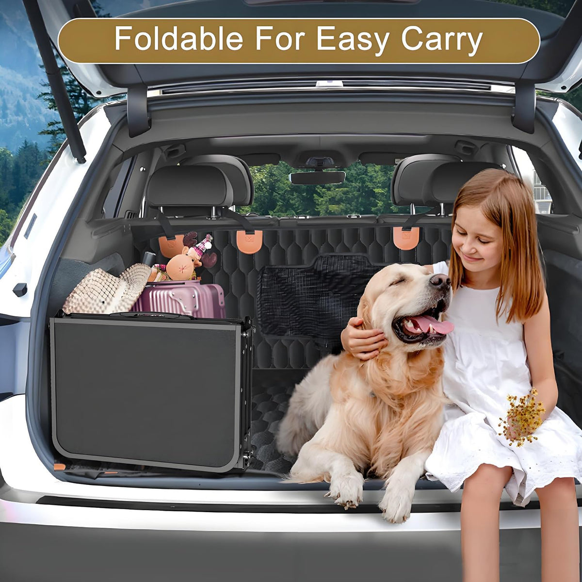 2 FT Folding Camping Table with 3 Adjustable Height Z95340