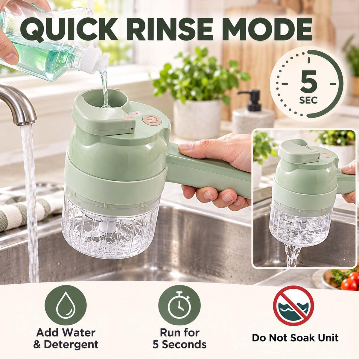 5-In-1 Electric Vegetable Chopper H431572