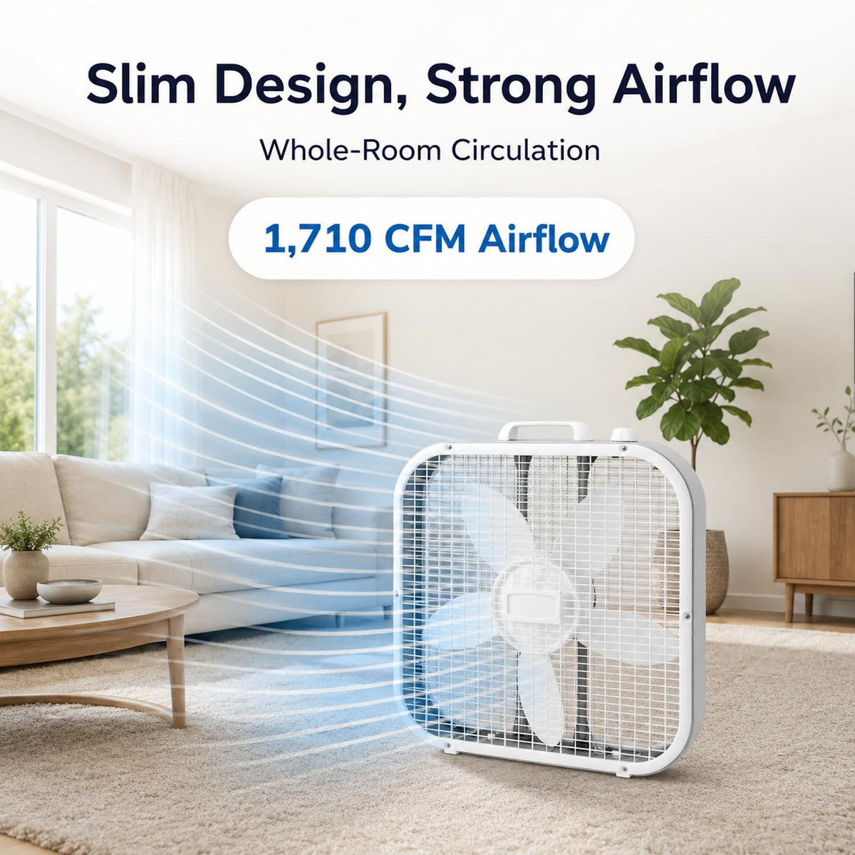 20 Inch 3 Speeds Box Fan W55178