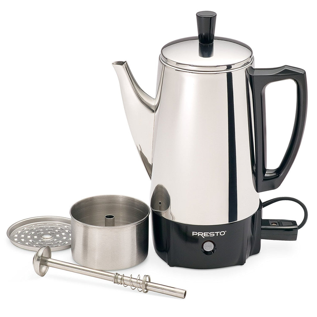 Stainless Steel 6-Cup Electric Coffee Percolator Y891318