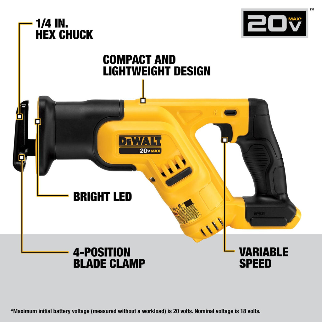 20V MAX 7-Tool Combo Kit with Cordless Drill, Impact Driver, Reciprocating Saw, Circular Saw, Oscillating Tool, Random Orbital Sander, Jigsaw, 5Ah Battery and Charger Q8021