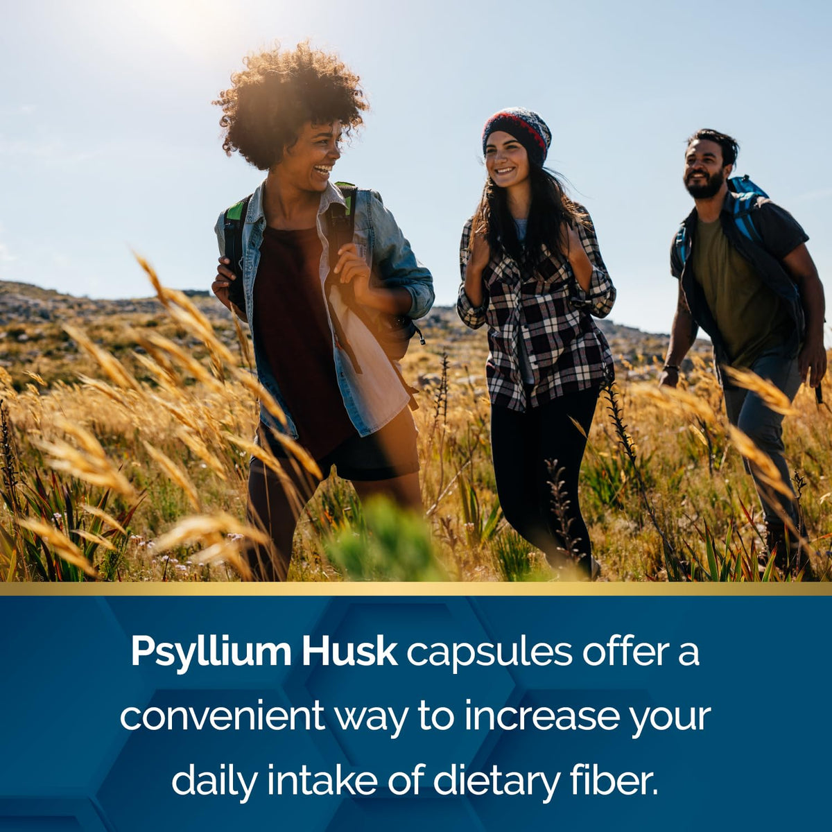 Psyllium Husk 500 mg Capsules 200 Count F4693