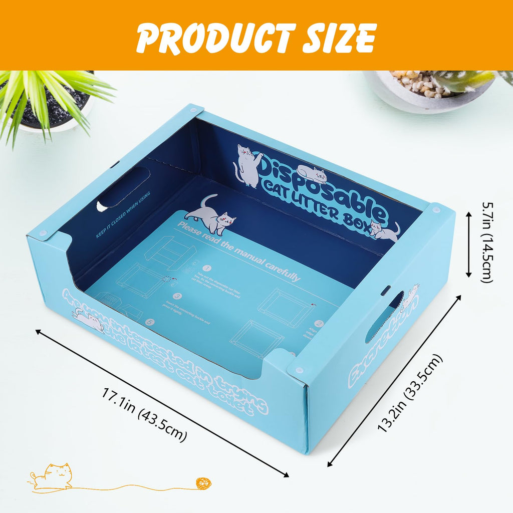 3 Pack Disposable Cat Litter Boxes D41907