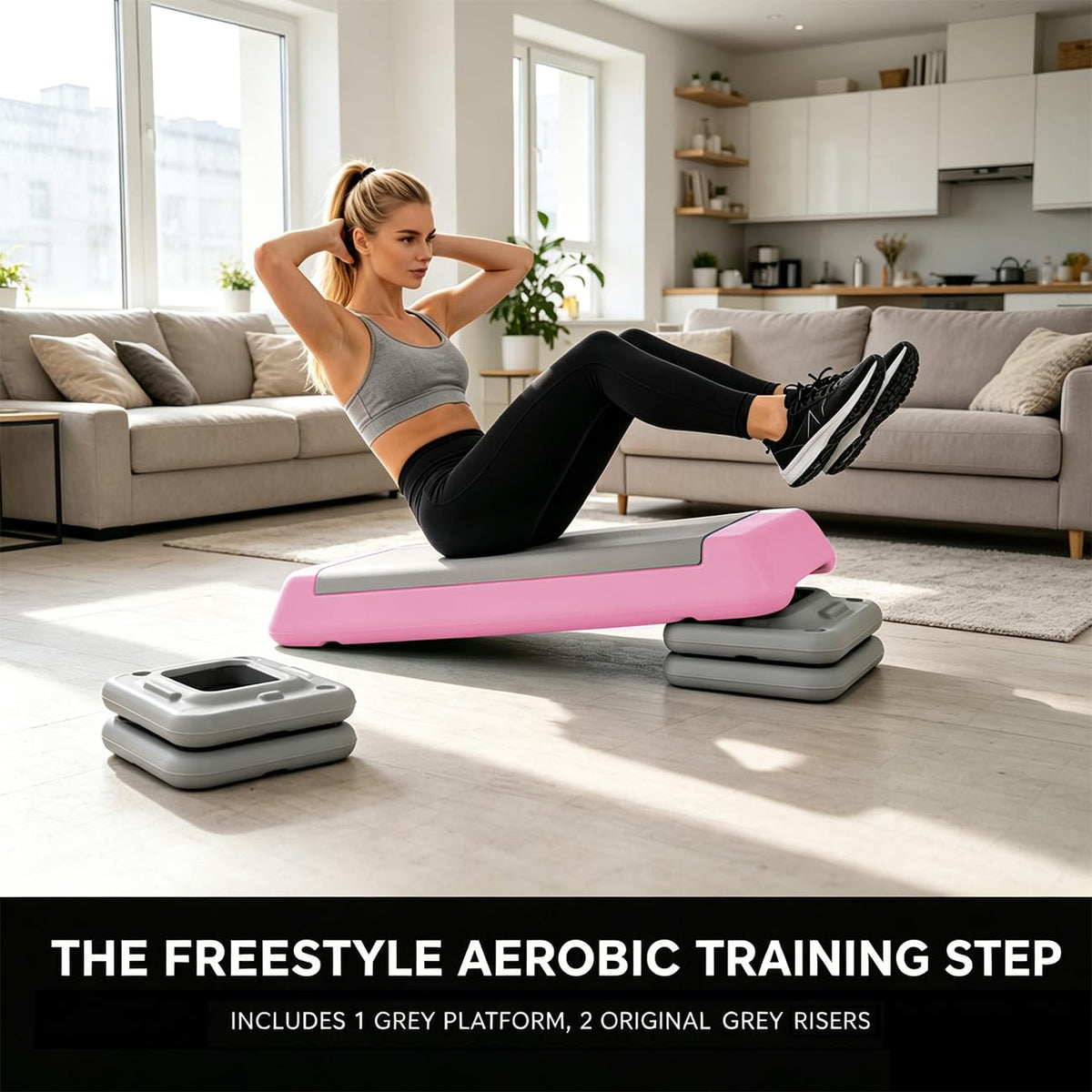 Height Adjustable Aerobic Step Platform I1449