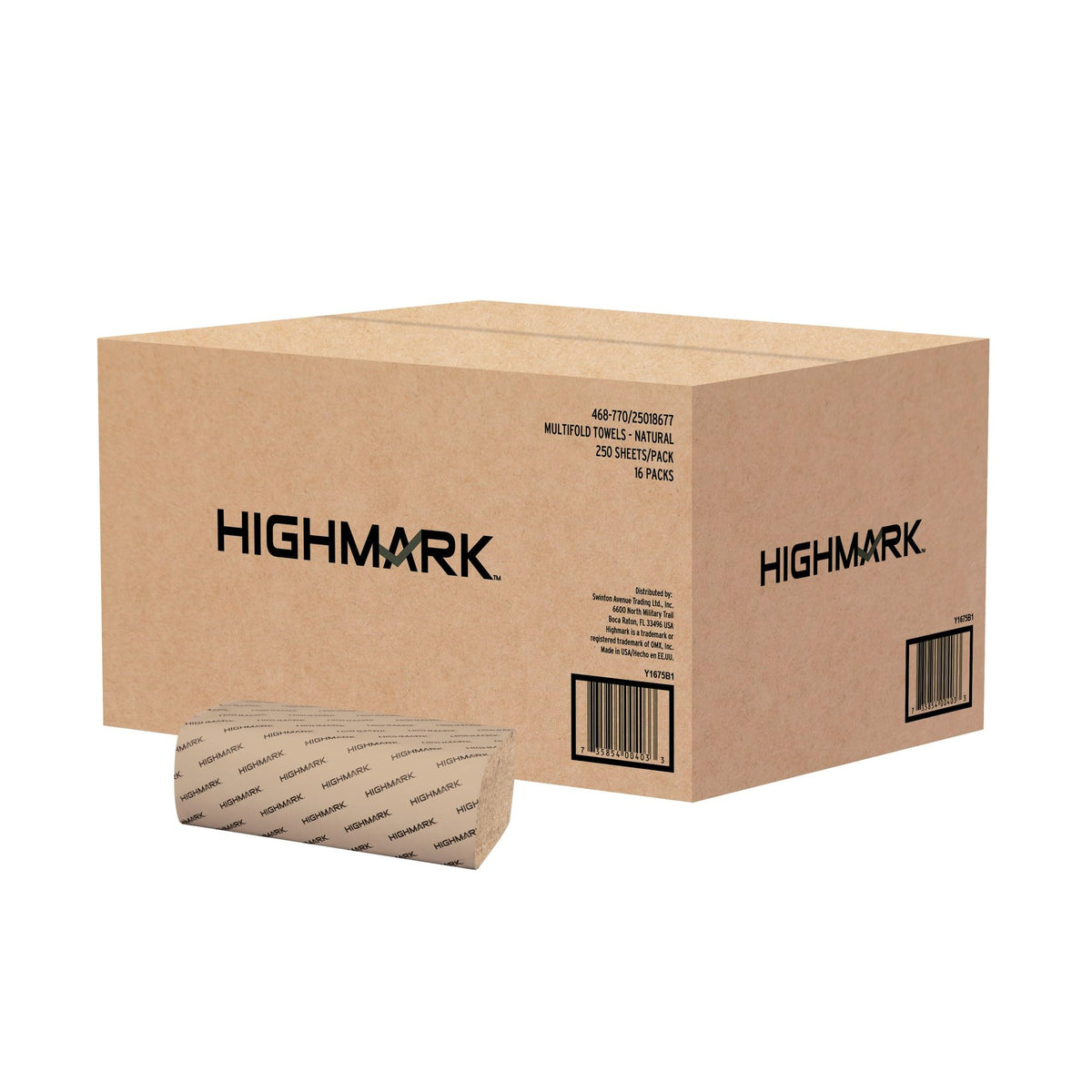 100% Recycled Multifold Paper Towels, Natural, 250 Per Sleeve, Case Of 16 Sleeves U8044