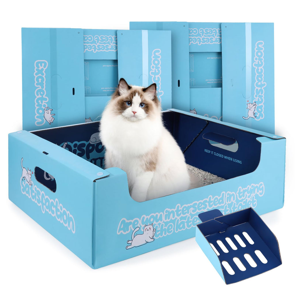 3 Pack Disposable Cat Litter Boxes D41907