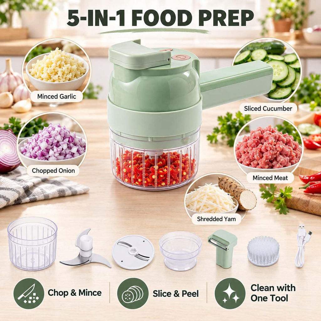 5-In-1 Electric Vegetable Chopper H431572