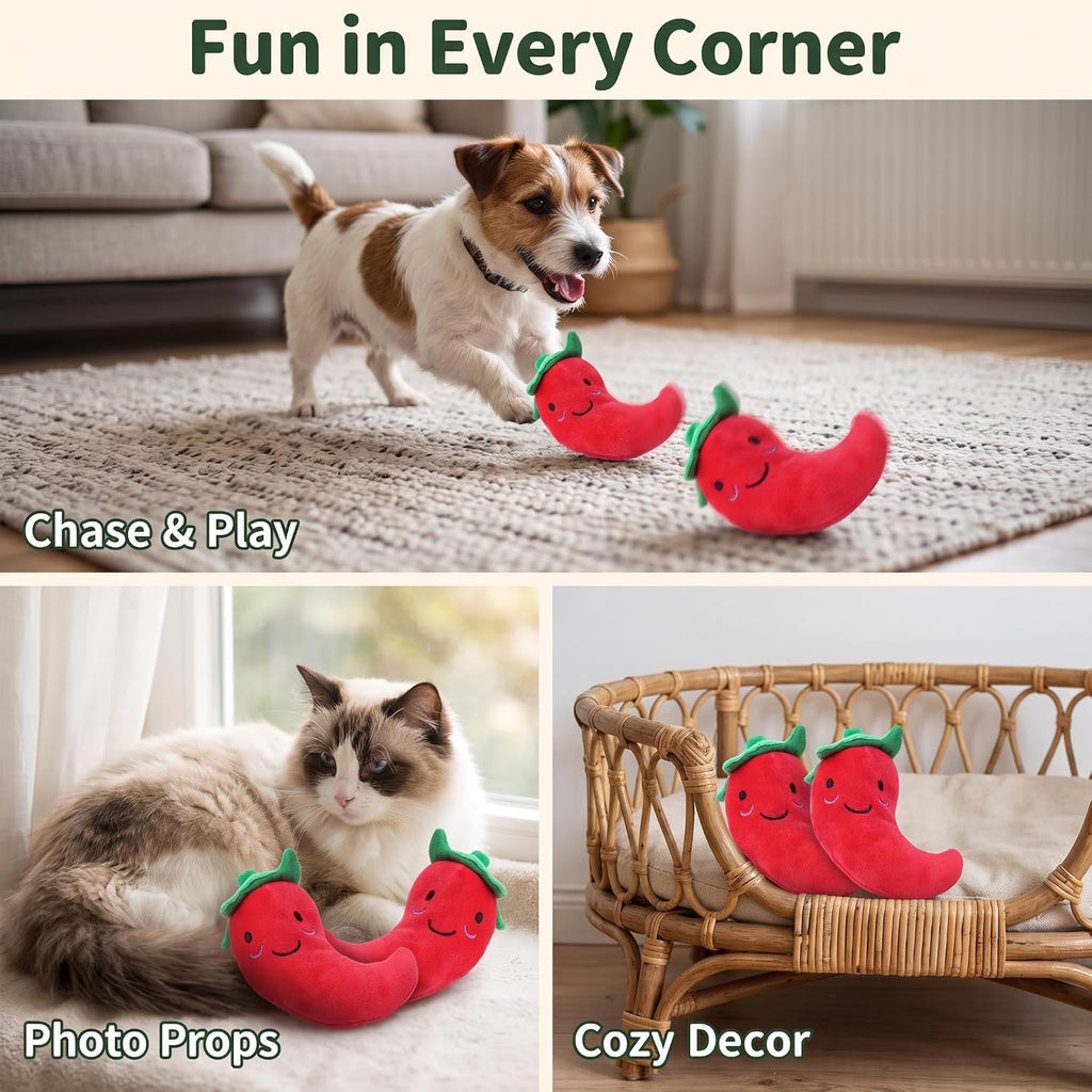 Dog Squeaky Chili Eggplant Corn Pet Supplies A7368