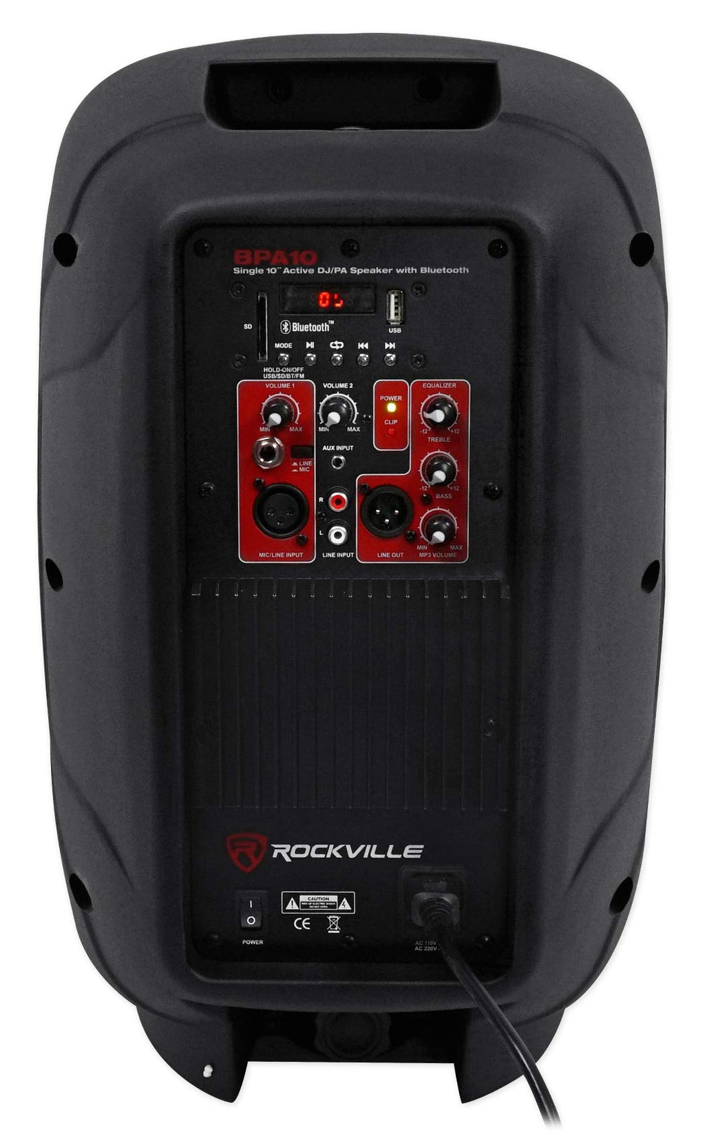 10" Powered PA Speaker with Bluetooth V8381