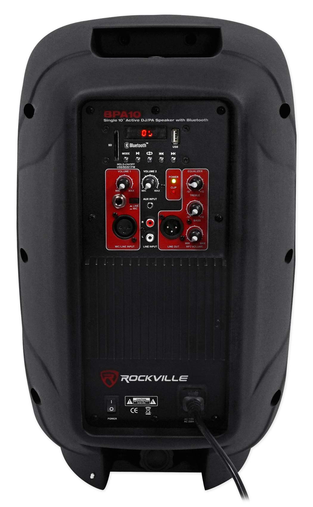 10" Powered PA Speaker with Bluetooth V8381