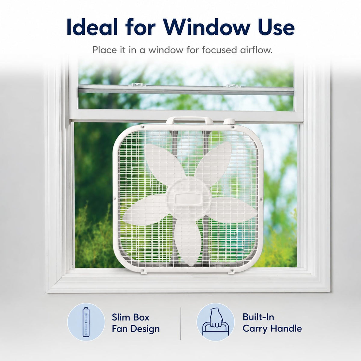 20 Inch 3 Speeds Box Fan W55178