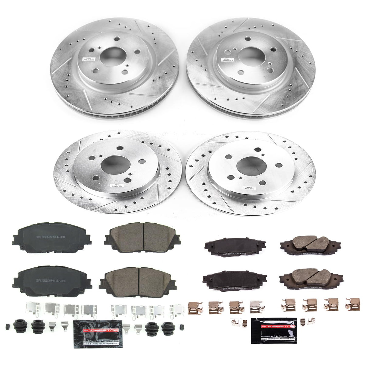 Brake Pad & Rotor Kit Front & Rear G1365