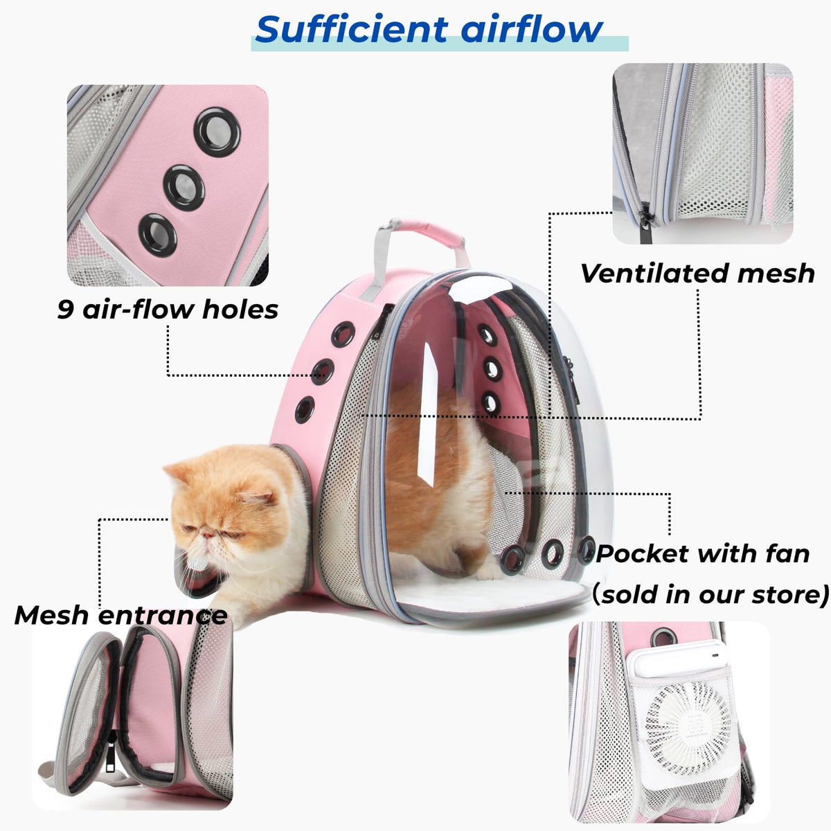 Expandable Cat Carrier Backpack E194