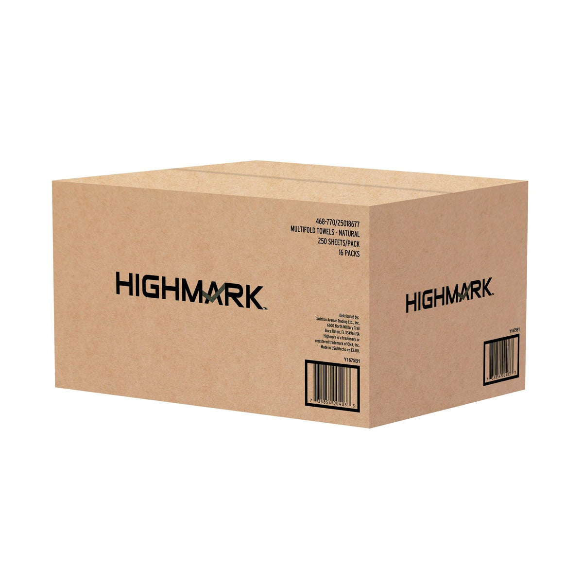 100% Recycled Multifold Paper Towels, Natural, 250 Per Sleeve, Case Of 16 Sleeves U8044