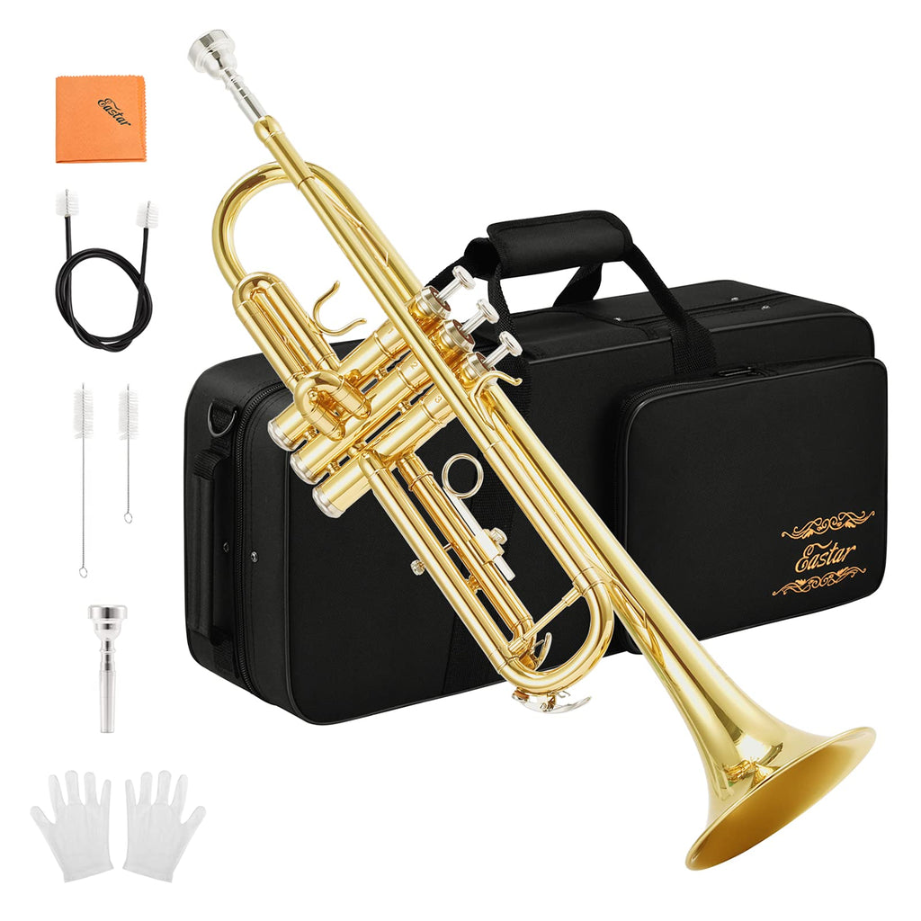 Bb Standard Trumpet Set with Hard Case and 7C Mouthpiece T1618