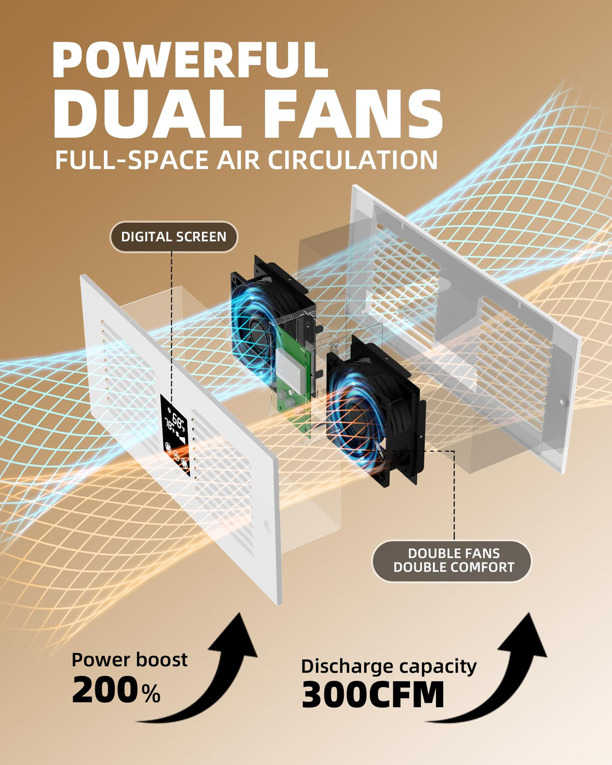 Reversible Room to Room Fan U2106