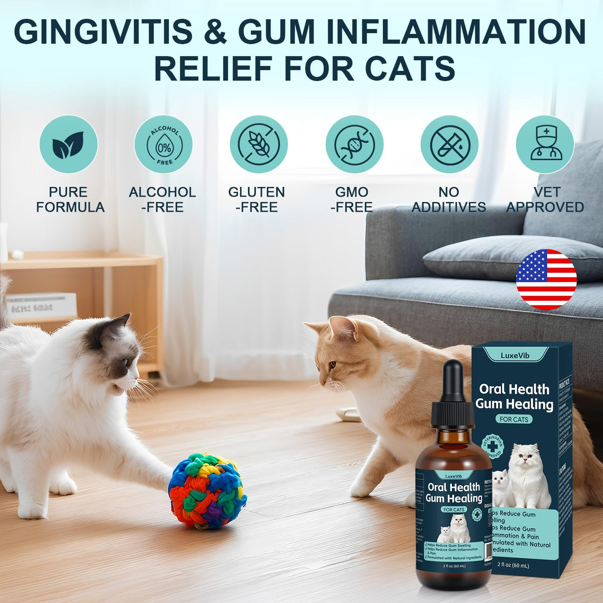 Natural Plant-Based Cat Oral Care K3217