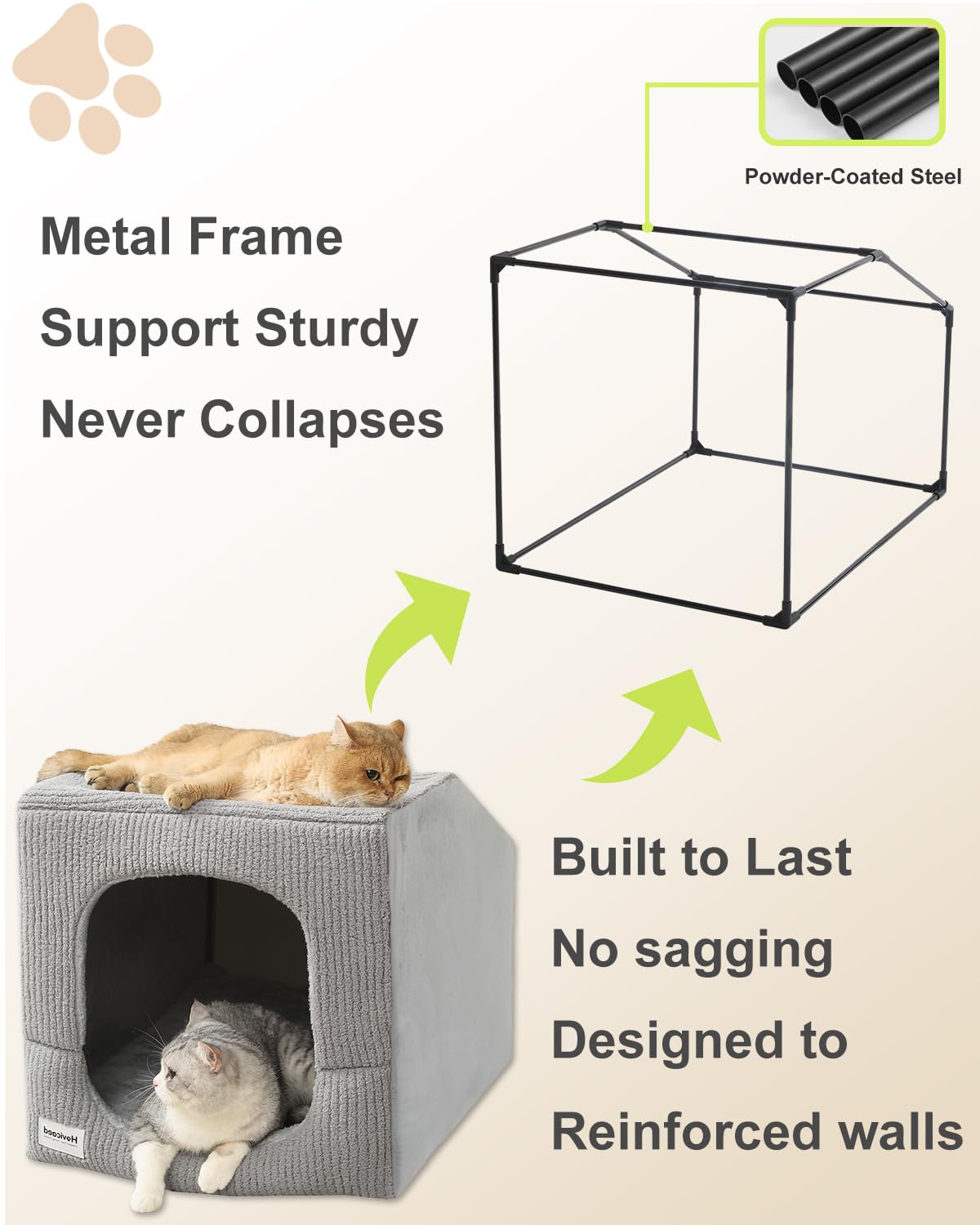 Small Dog House with Dog Cave Bed B136470