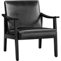 Black Faux Leather Accent Chairs D99990