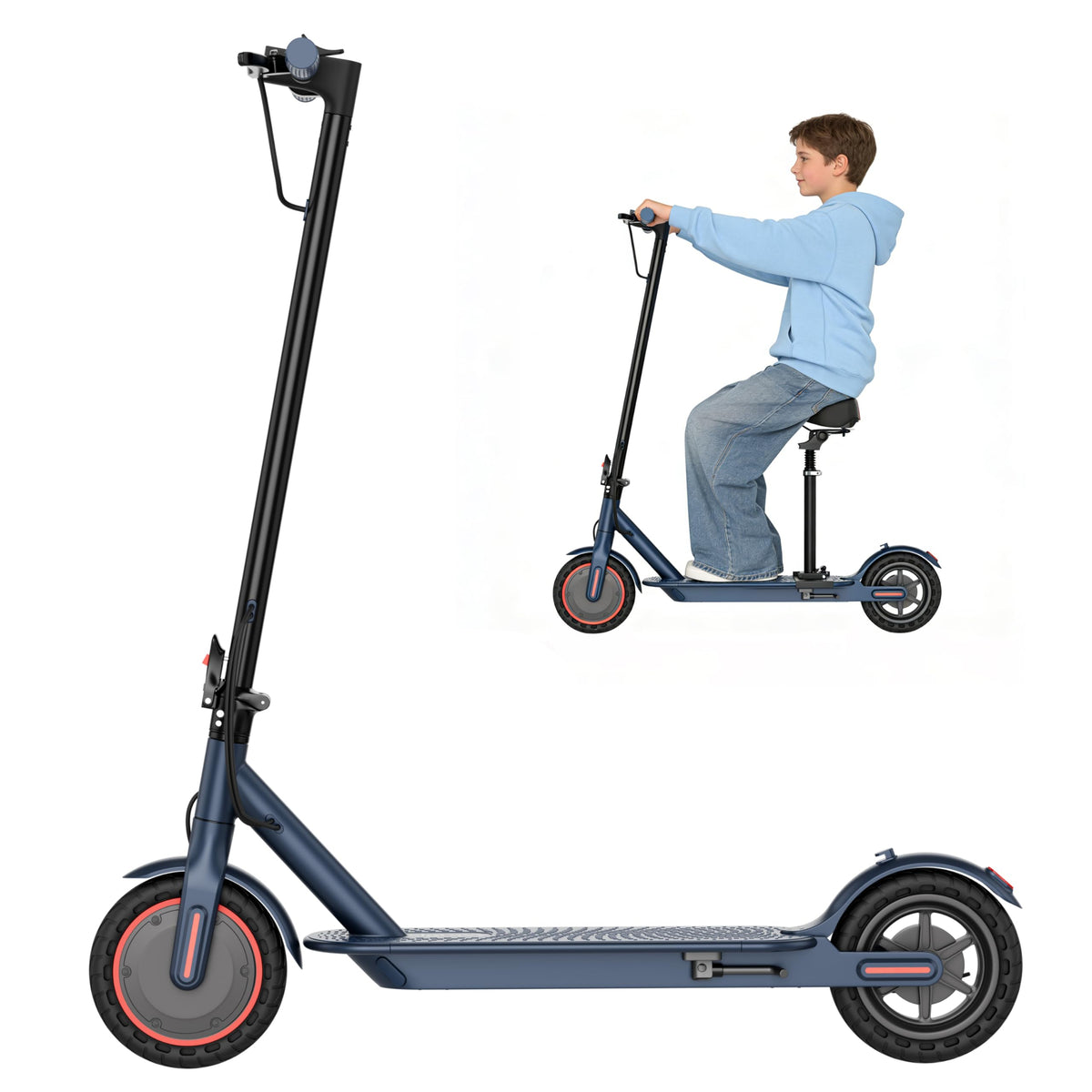 Foldable Pink Electric Scooter with Seat V54595