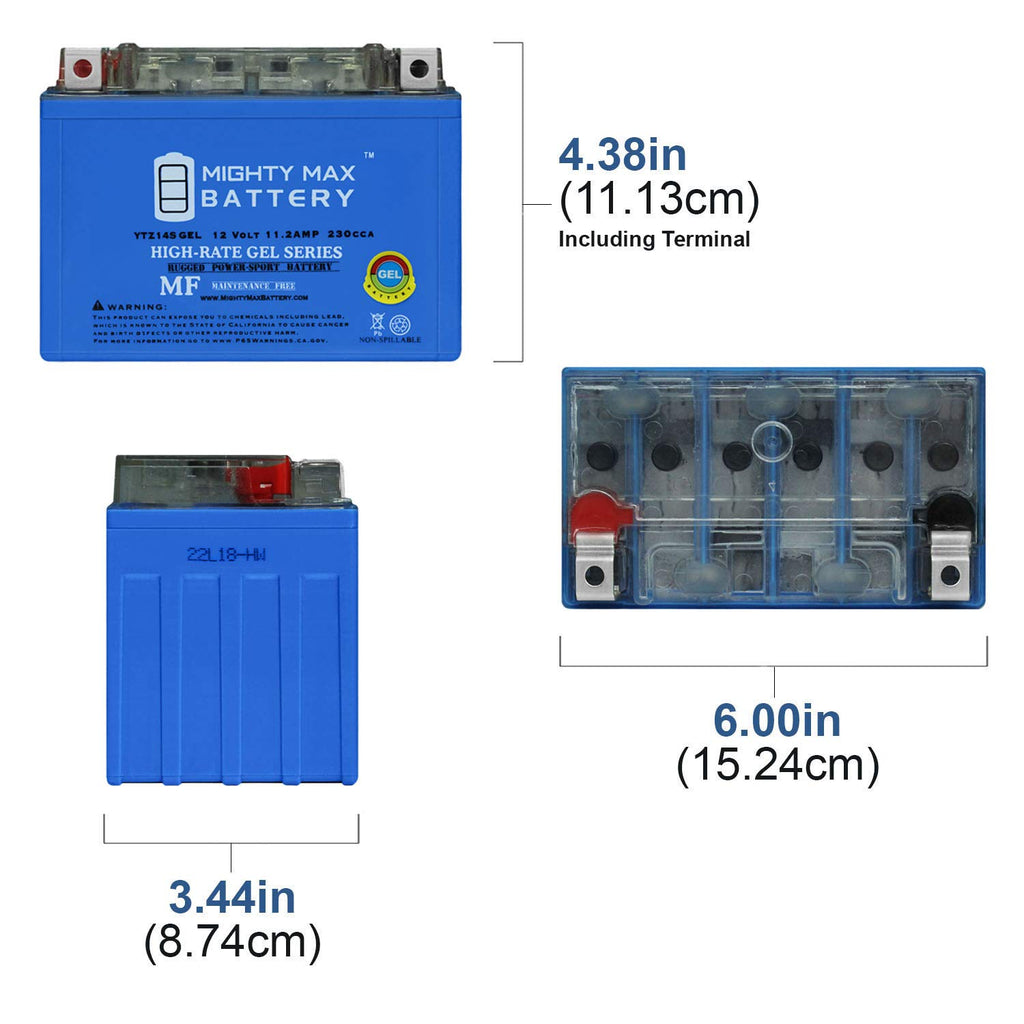 12V 11.2Ah Gel Battery D643001
