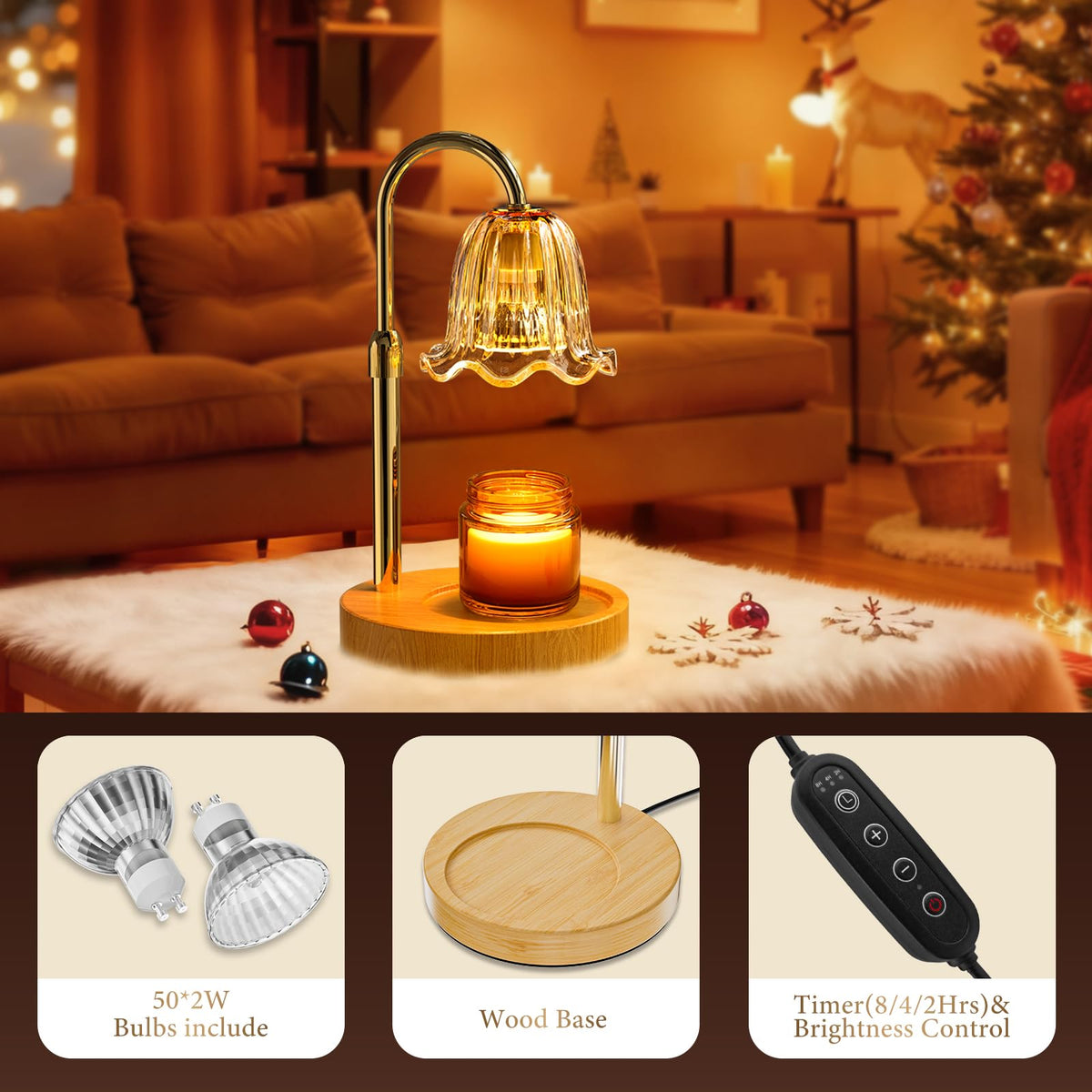 Candle Warmer Lamp with Timer D60281