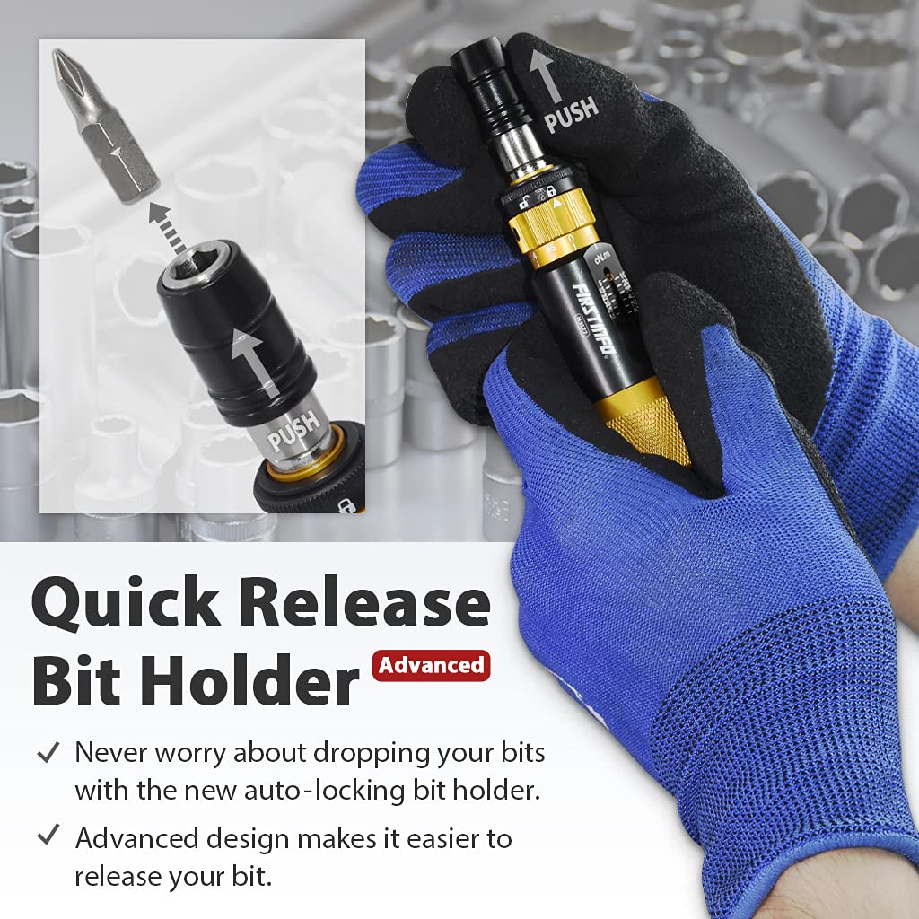 Certified Torque Limiting Screwdriver, 5-60 cNm, 1/4" Hex A917