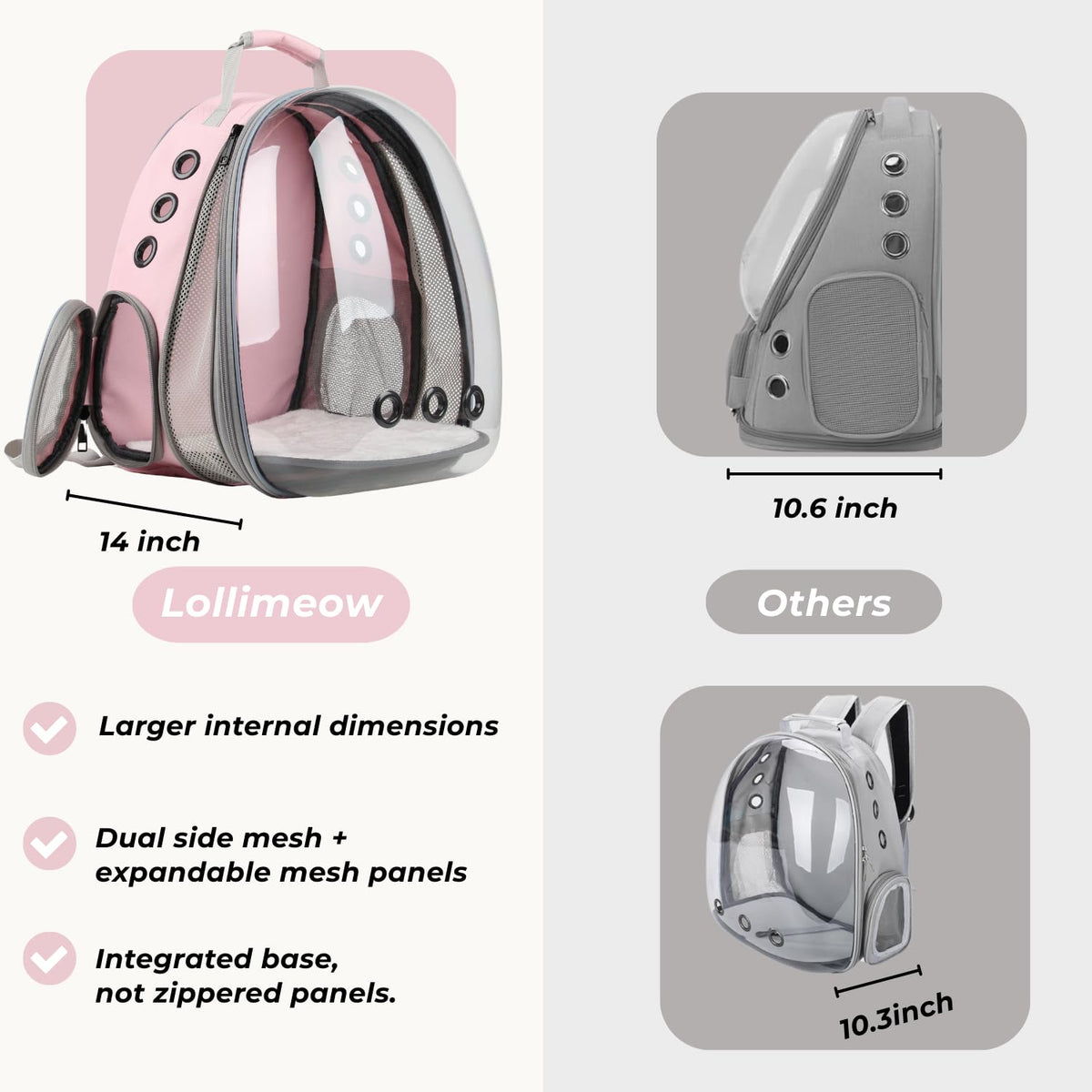 Expandable Cat Carrier Backpack E194