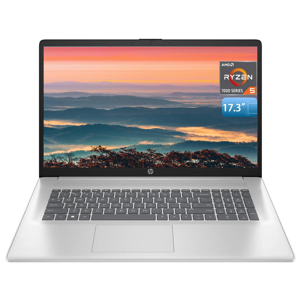 17.3" FHD Laptop, 16GB RAM, 1TB SSD, AMD Ryzen 5, Windows 11 Home, Silver H350729