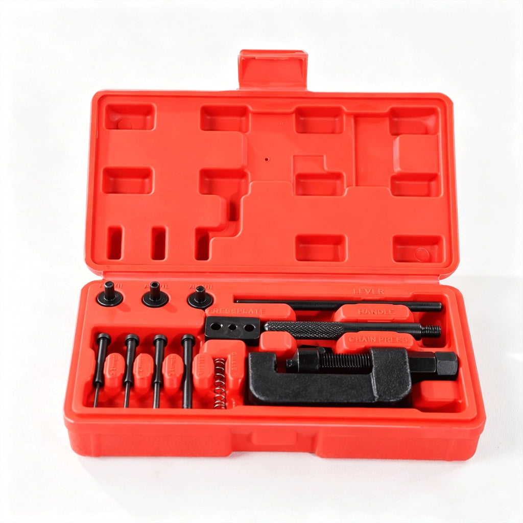 13PCS Motorcycle Chain Breaker Kit with Storage Case D6103