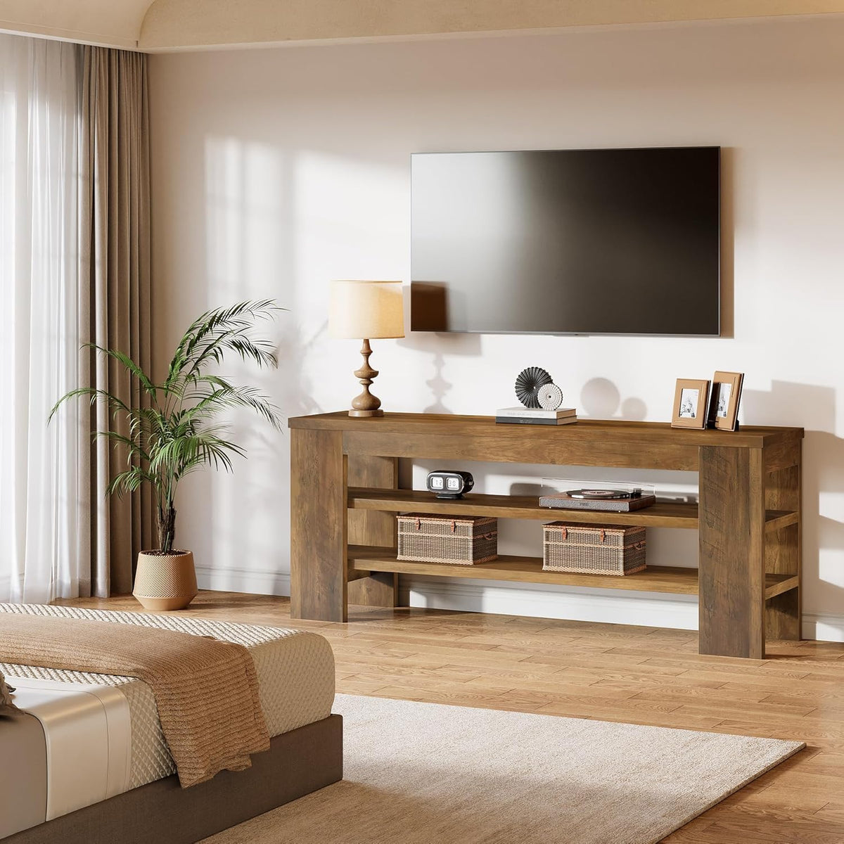 47" TV Stand with 3-Tier Open Storage Shelves G813888