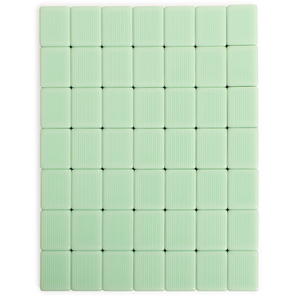 166 Tiles Mahjong Set with Wooden Racks & Pushers, Dice, and Soft Beige Case O9885