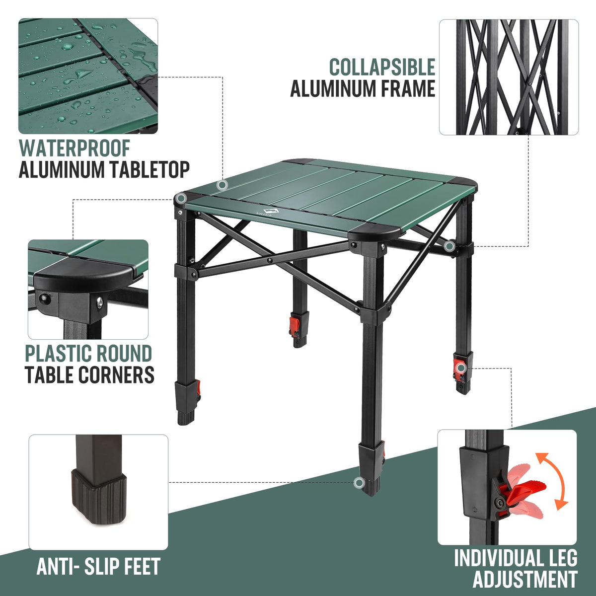 Folding Camping Aluminum Table W759