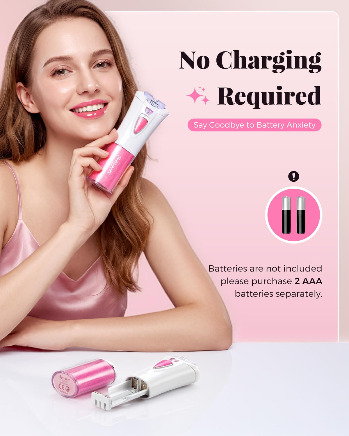Portable Electric Facial Epilator with LED V12056