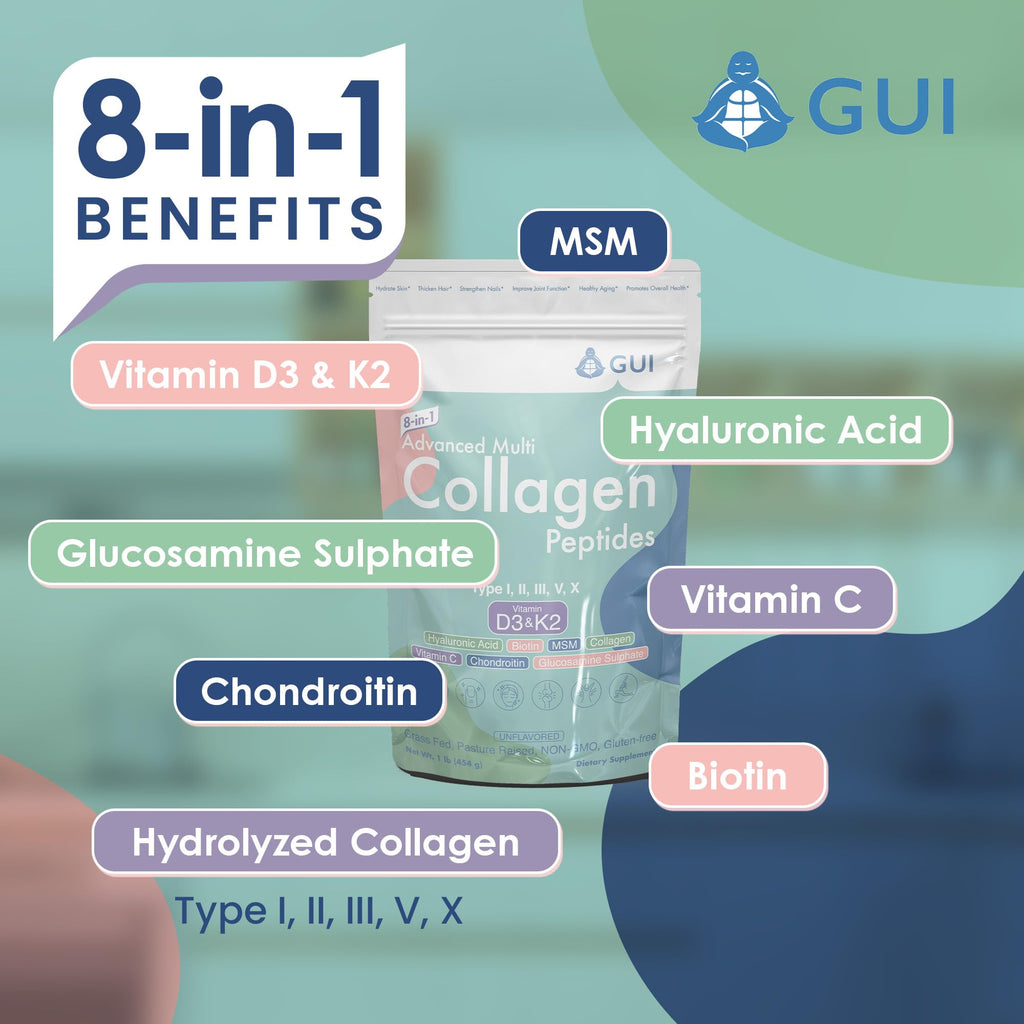 8in1 Multi Collagen Peptides 16 Oz Unflavored M365984
