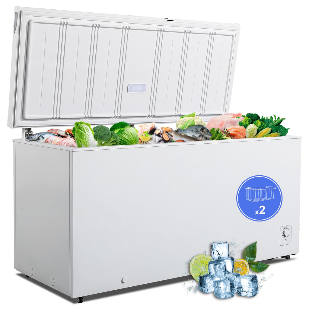 20 Cu. Ft White Chest Freezer with 2 Removable Basket C964