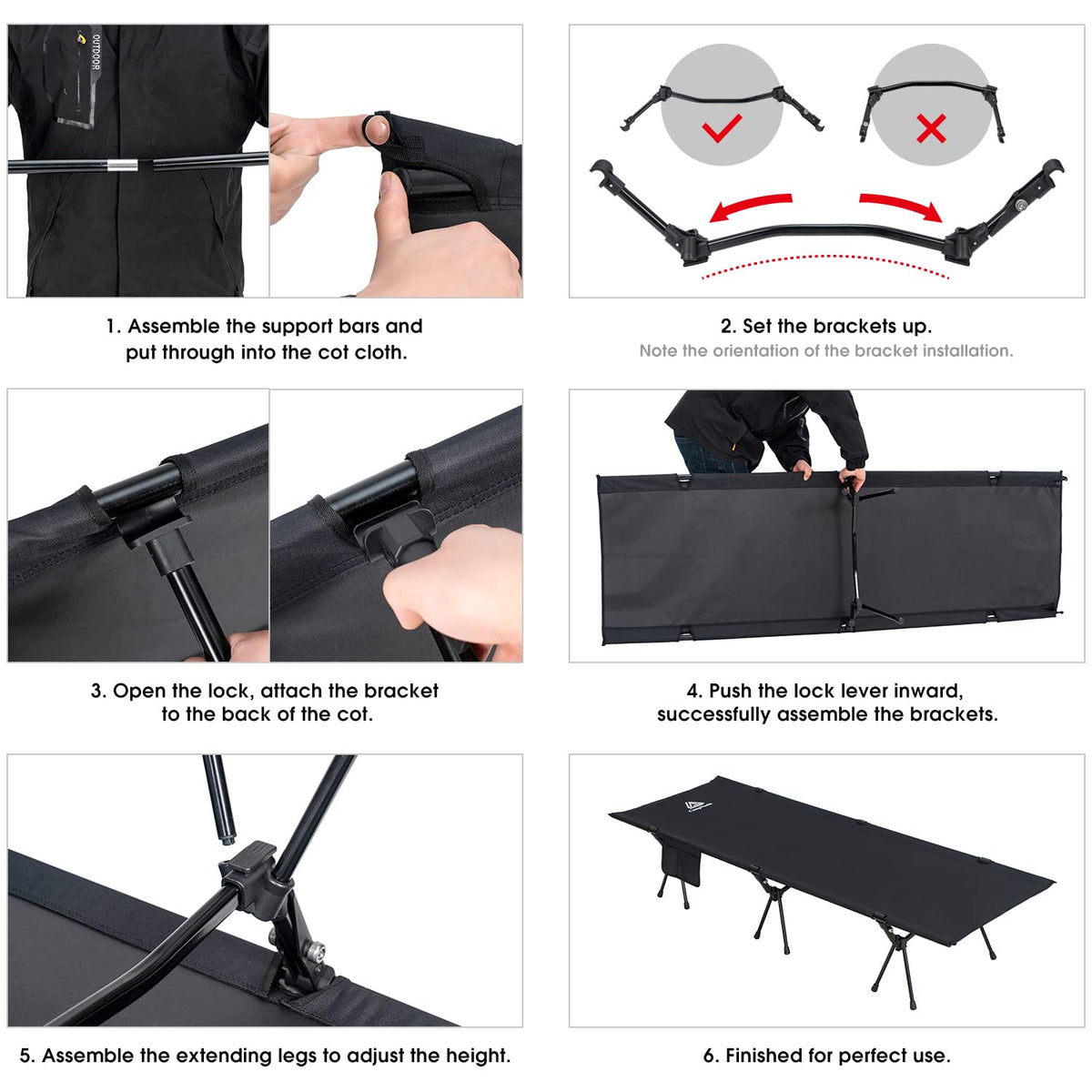 Ultralight Aluminium Camping Cot W813