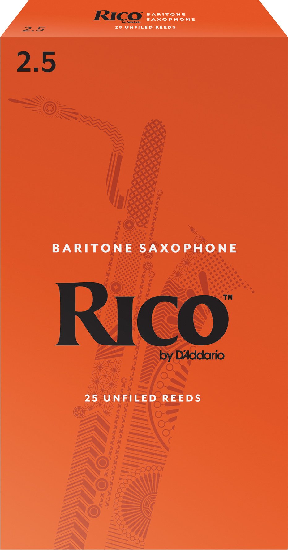 Baritone Sax Reeds Strength 2.5, 25-Pack D72677