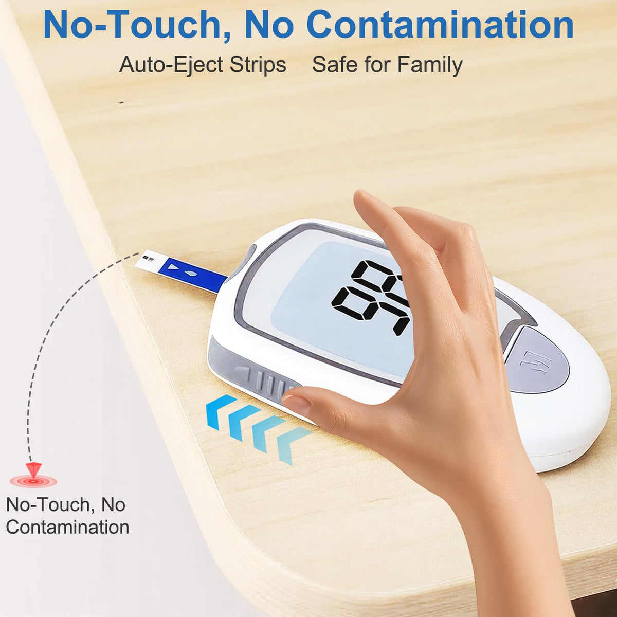 Blood Glucose Monitor Kit with 50 Test Strips & 50 Lancets P1529