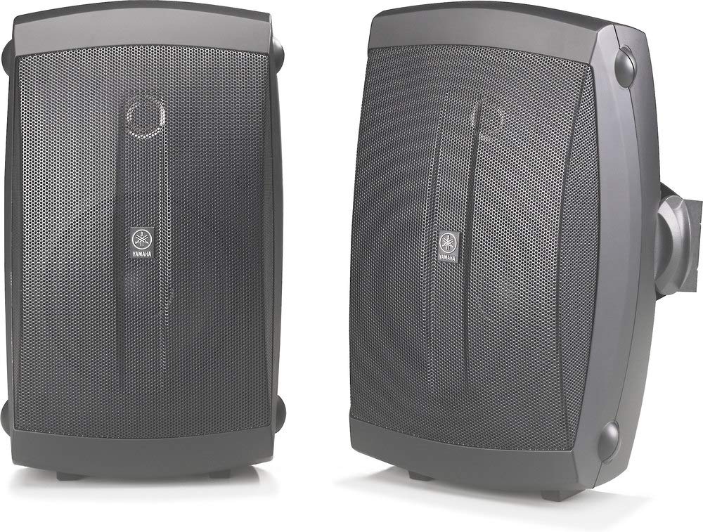 2-Way Indoor/Outdoor Speakers Pair Black T300