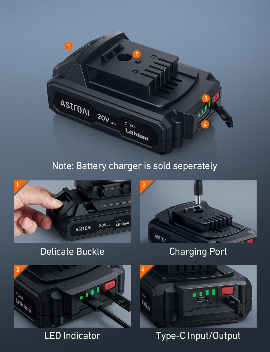 20V MAX Rechargeable Li-ion Battery G35117