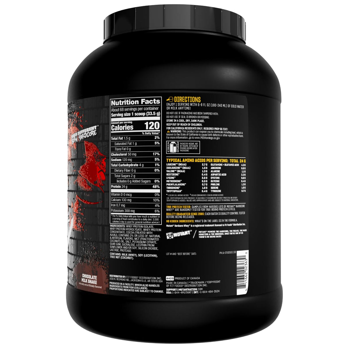Whey Protein Isolate Chocolate 5 lb S3438