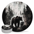 Black Bear Ceramic Coasters Set of 6 E816