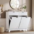 10 Gallon Tilt Out Trash Can Cabinet with Storage Drawer W722430